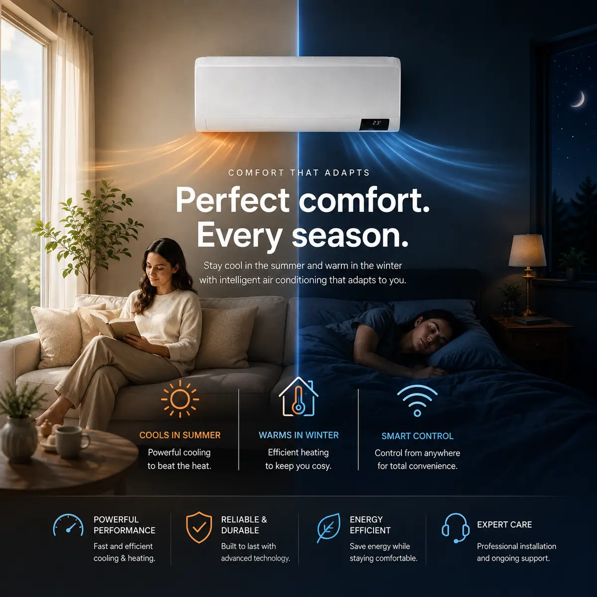 Total Comfort Aircon comfort feature